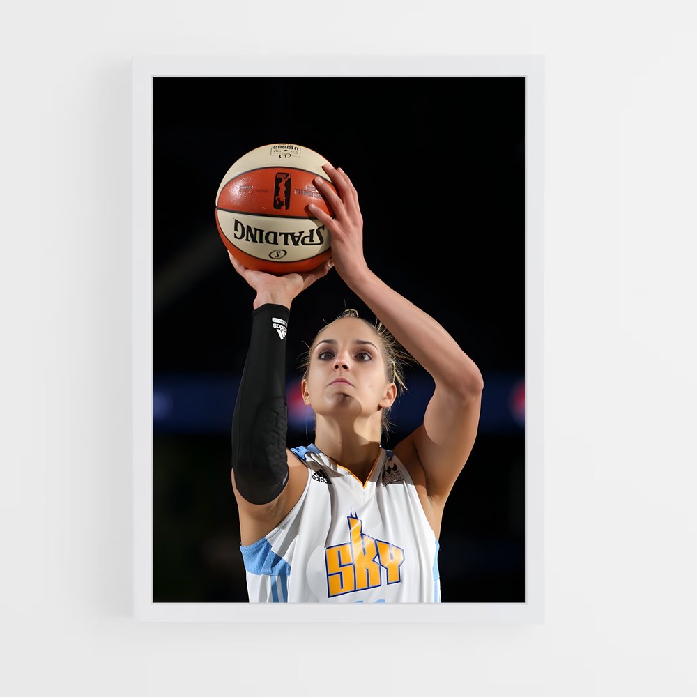 Poster L'Athlète Élégante – affiche Basketball (vue 3)